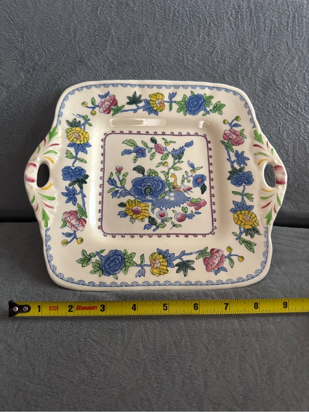 Mason's Plantation Colonial Blue Transferware Backstamp